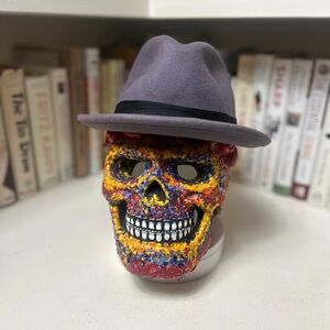 Goorin Bro for Kids - Small purple fedora w/black band - Sz: S/M - 100% Wool